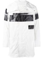 Nil0s Printed Raincoat, Men's, Size: 1, White, Cotton/nylon