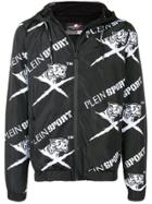 Plein Sport Tiger Hooded Jacket - Black