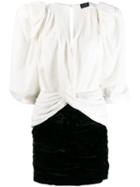 Magda Butrym Mundo Contrast Mini Dress - White