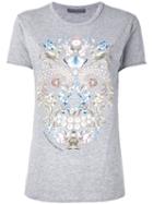 Alexander Mcqueen 'obsession' T-shirt, Women's, Size: 40, Grey, Cotton