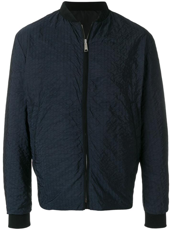 Emporio Armani Lightweight Stitch Detail Jacket - Blue