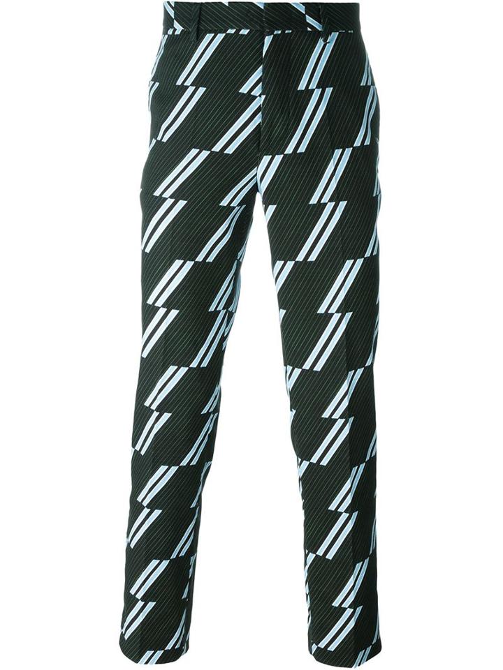 Msgm Diagonal Stripe Trousers