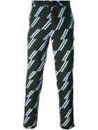 Msgm Diagonal Stripe Trousers