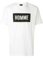 Not Guilty Homme Logo Print T-shirt - White