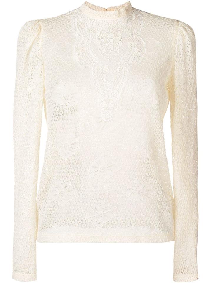 Philosophy Di Lorenzo Serafini Lace Embroidered Blouse - Neutrals