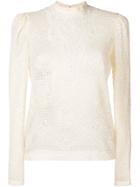 Philosophy Di Lorenzo Serafini Lace Embroidered Blouse - Neutrals