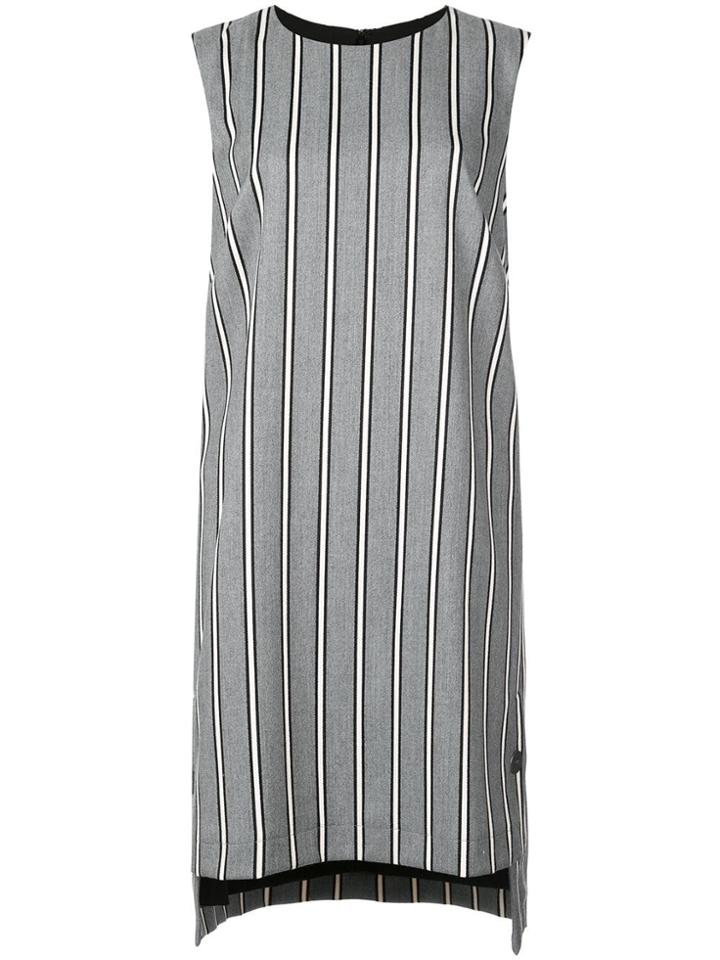 Nicole Miller High-low Hem Dress - Grey