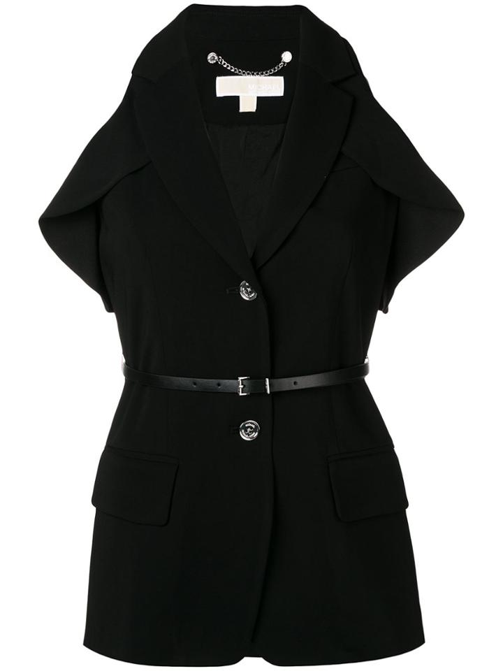 Michael Michael Kors Cold Shoulder Blazer - Black