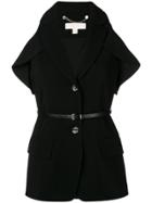 Michael Michael Kors Cold Shoulder Blazer - Black