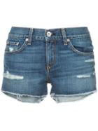 Rag & Bone /jean Skinny-fit Denim Shorts - Blue