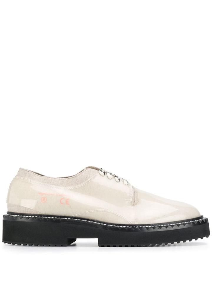 Oamc Contrast Sole Lace-up Sneakers - Neutrals