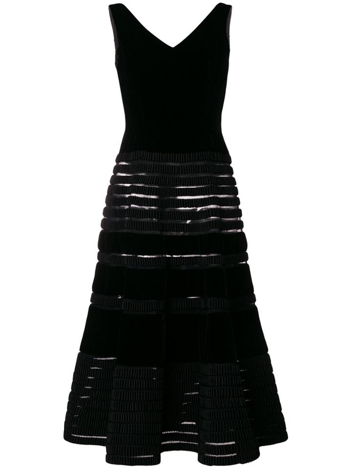 Balmain Vintage 1955 Flared Midi Dress - Black