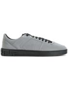 Versace Embossed Lace-up Sneakers - Metallic