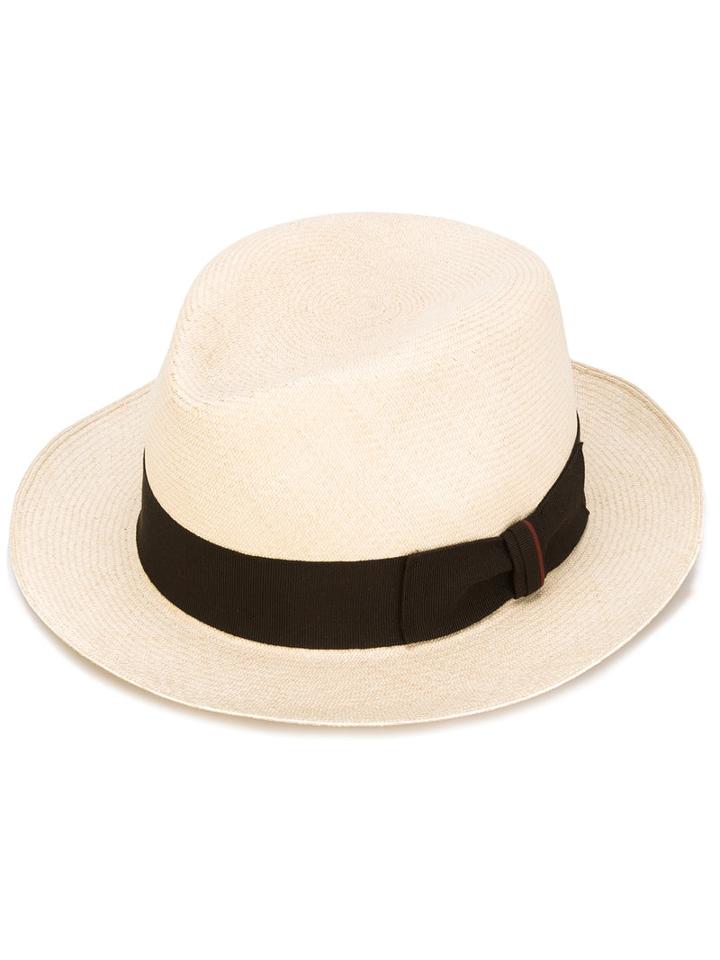 Loro Piana - Contrast Hat - Men - Straw - 60, Nude/neutrals, Straw