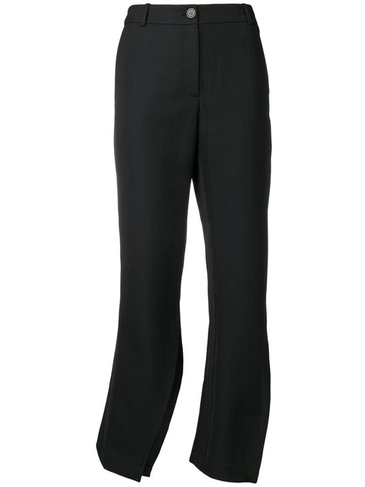 Aalto Side Slit Trousers - Black