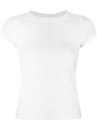 Rick Owens Cropped Slim Fit T-shirt - White