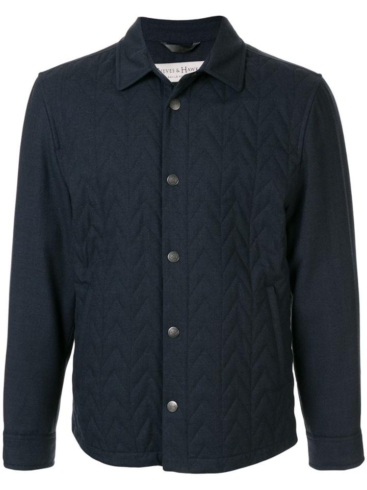 Gieves & Hawkes Quilted Short Jacket - Blue