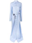 A.f.vandevorst Long-sleeve Maxi Dress - Blue