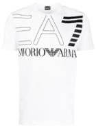 Ea7 Emporio Armani Large Printed Loo T-shirt - White