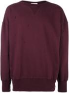 Faith Connexion 'destroyed' Sweatshirt - Pink & Purple