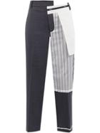 Monse Inside-out Cropped Trousers - Grey