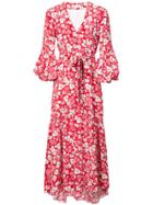Borgo De Nor Floral Print Asymmetric Dress - Red
