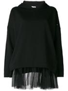 P.a.r.o.s.h. Tulle Trim Hoodie - Unavailable
