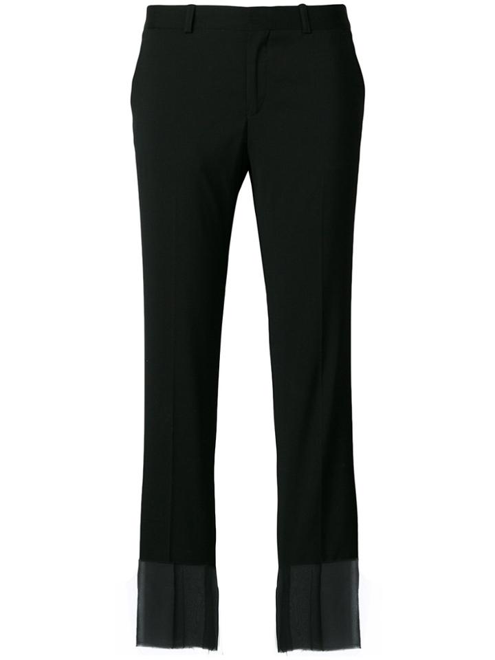 Each X Other Sheer Hem Tailored Trousers - Black