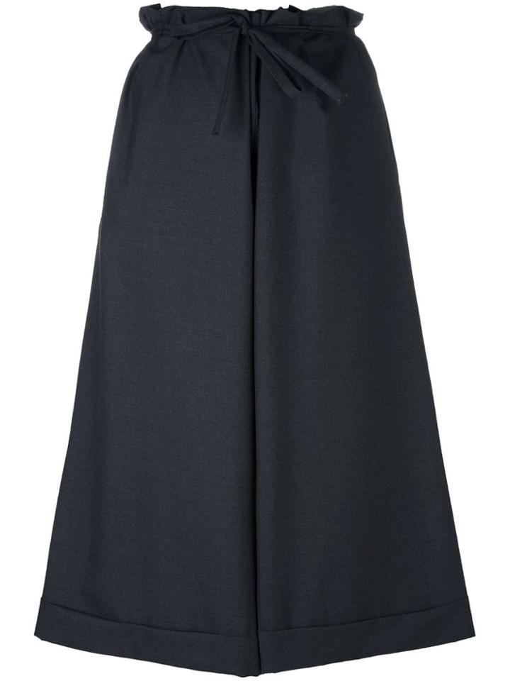 Daniela Gregis Drawstring Wide-legged Trousers - Grey