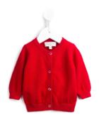 Cashmirino Round Neck Cardigan, Infant Girl's, Size: 9 Mth, Red