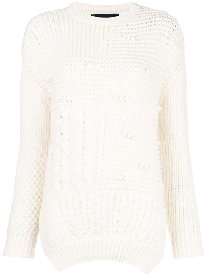 Simone Rocha Patchwork Knit Sweater - Nude & Neutrals