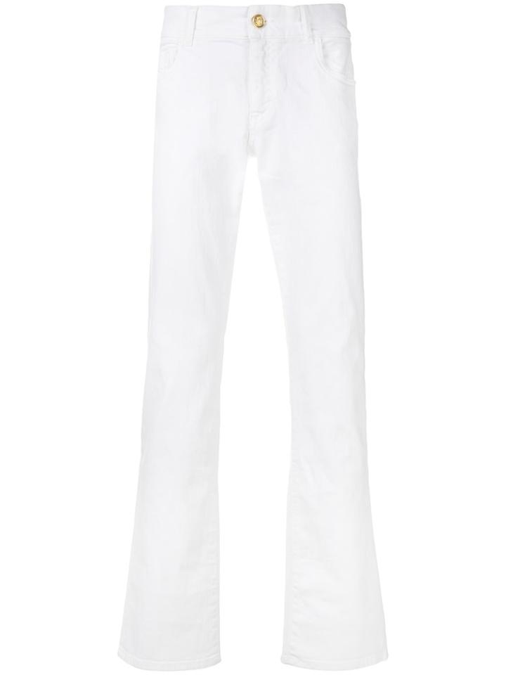 Billionaire Logo Jeans - White