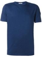 Moncler Classic T-shirt, Men's, Size: L, Blue, Cotton