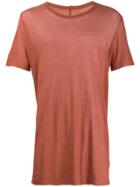Rick Owens Ribbed T-shirt - Brown