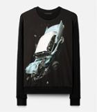 Christopher Kane Car Crash Sweatshirt, Men's, Size: Small, Black, Cotton