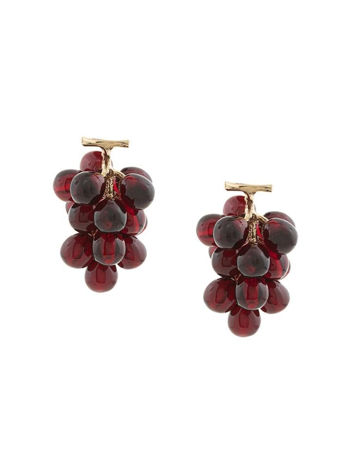 E.m. Grape Earrings - Pink & Purple