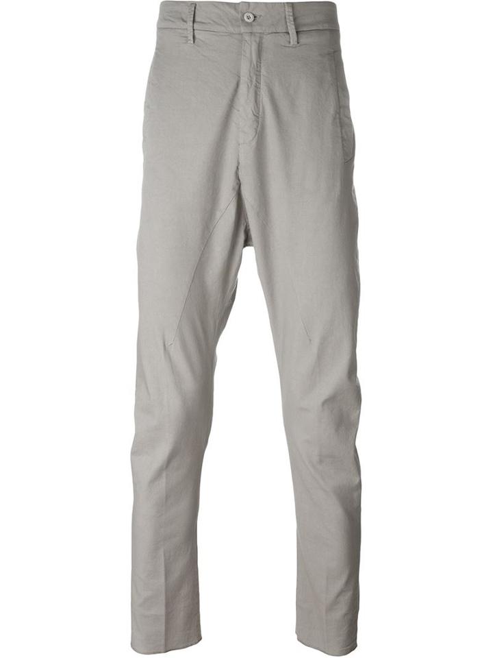 Poème Bohémien Drop Crotch Trousers, Men's, Size: 48, Grey, Cotton/spandex/elastane