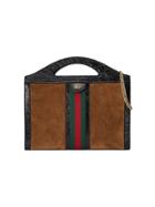 Gucci Ophidia Medium Top Handle Tote - Brown