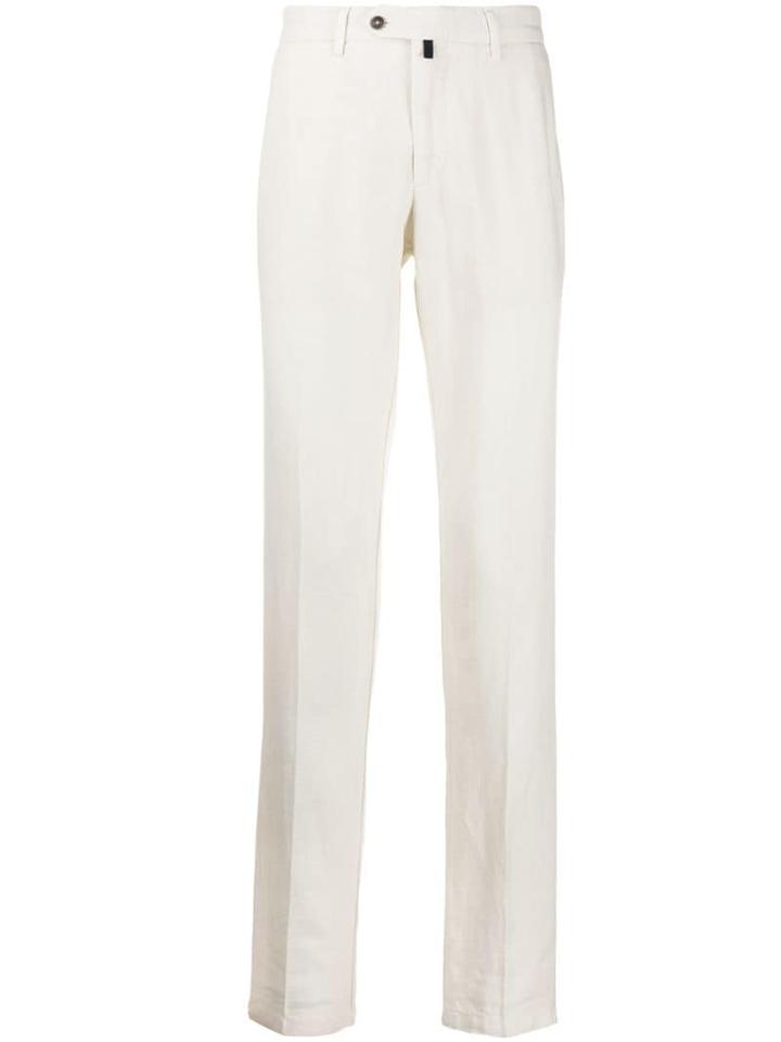 Bagnoli Sartoria Napoli Straight Fit Trousers - White