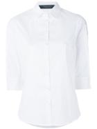 Federica Tosi - Slit-detailed Poplin Shirt - Women - Cotton/polyamide/spandex/elastane - S, Women's, White, Cotton/polyamide/spandex/elastane