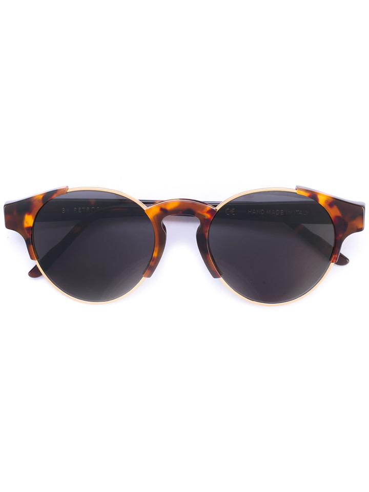 Retrosuperfuture - Round Sunglasses - Men - Acetate - One Size, Brown, Acetate