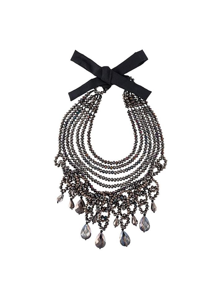 Night Market Beaded Necklace, Women's, Brown