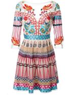 Temperley London Mini Aura Dress, Women's, Size: 10, Brown, Silk/nylon/spandex/elastane