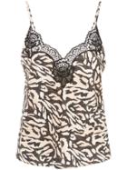 Fleur Du Mal James Lace Trim Camisole - Neutrals
