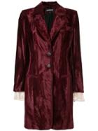 Ann Demeulemeester Single-breasted Coat - Red