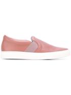 Lanvin Pull-on Slip-on Sneakers, Women's, Size: 35, Pink/purple, Leather/nylon/rubber