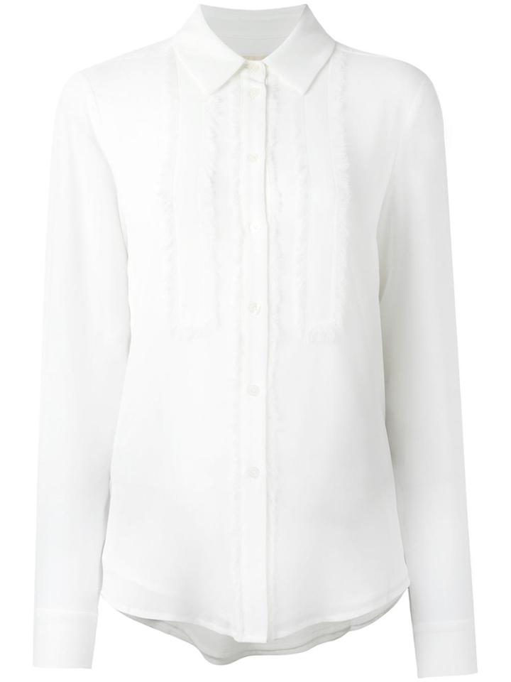 Michael Michael Kors Frayed Front Shirt - Nude & Neutrals