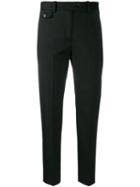 Calvin Klein Slim Fit Cropped Trousers - Black