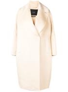 Max Mara Wrap Style Oversized Coat - Neutrals