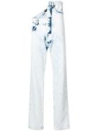 Y / Project Asymmetric Waist Jeans - White